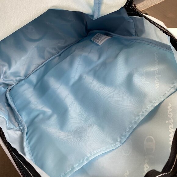 Champion 15” Backpack Navy Blue cript Logo,Laptop Sleeve,Padded Straps New - Picture 10 of 16